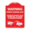 Signmission Warning Permit Parking Vehicles w/o Permits Towed Owners Expense Alum, 24" L, 18" H, RW-1824-22711 A-DES-RW-1824-22711 - alternate 1